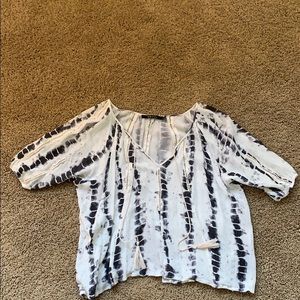 Snakeskin print blouse